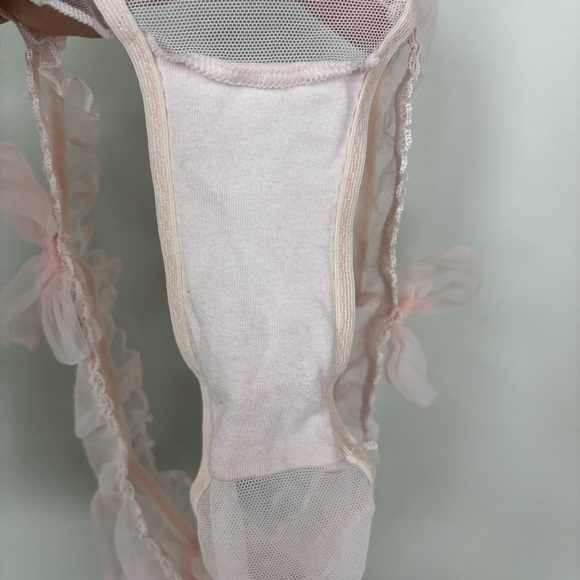 Victoria's Secret Pink and Black Chemise with Lace Detail 36D/M - Picture 8 of 10